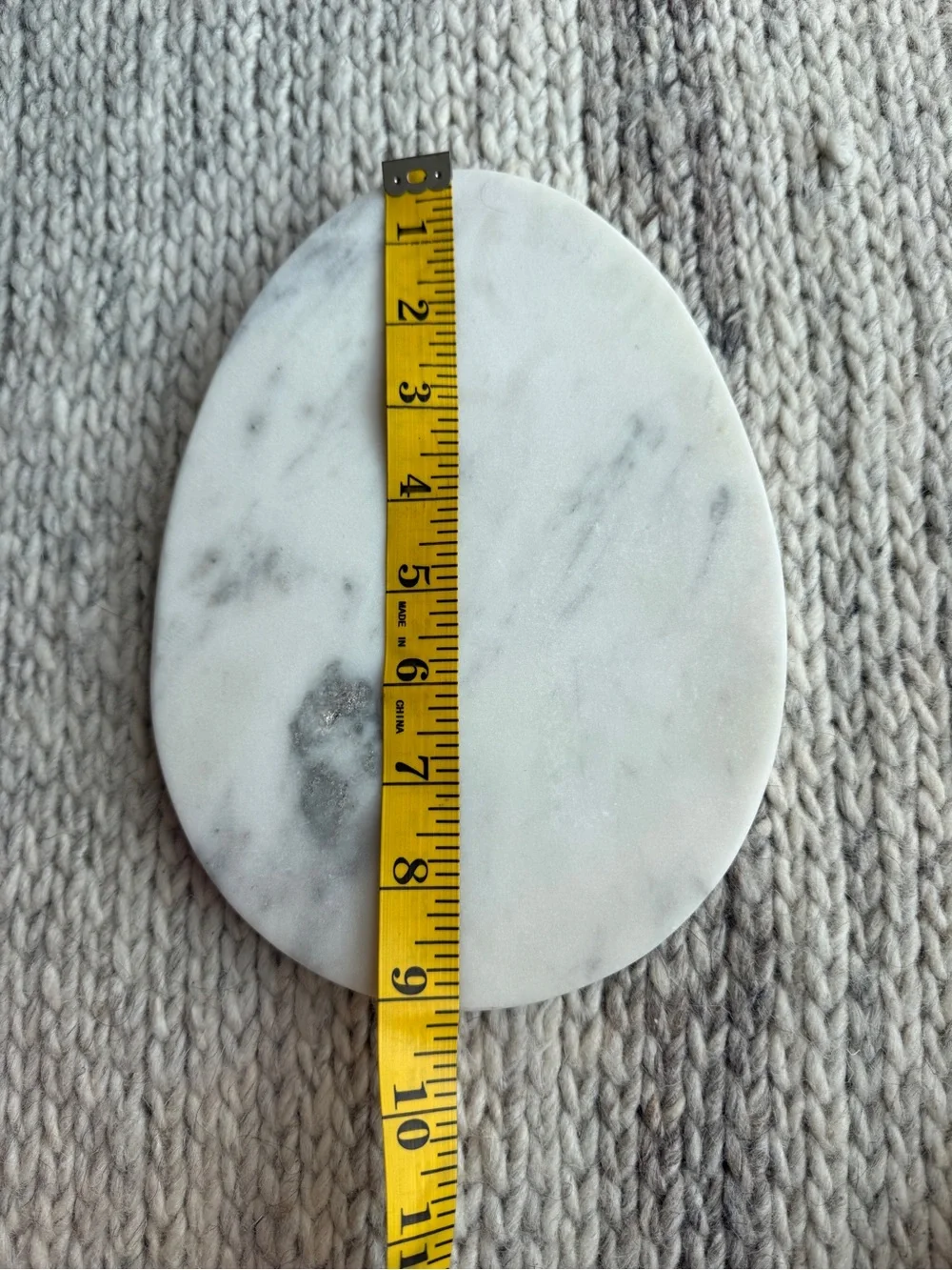 White Marble Oval Tray Coaster